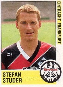 Sticker Stefan Studer - German Football Bundesliga 1988-1989 - Panini