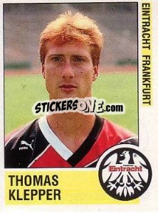 Sticker Thomas Klepper - German Football Bundesliga 1988-1989 - Panini