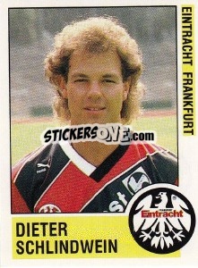 Sticker Dieter Schlindwein - German Football Bundesliga 1988-1989 - Panini