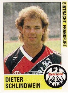 Cromo Dieter Schlindwein - German Football Bundesliga 1988-1989 - Panini