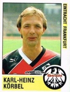 Cromo Karl-Heinz Körbel - German Football Bundesliga 1988-1989 - Panini