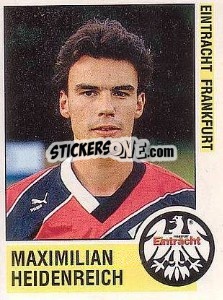 Sticker Maximilian Heidenreich - German Football Bundesliga 1988-1989 - Panini