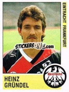 Cromo Heinz Gründel - German Football Bundesliga 1988-1989 - Panini