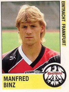 Cromo Manfred Binz - German Football Bundesliga 1988-1989 - Panini