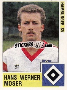 Cromo Hans Werner Moser - German Football Bundesliga 1988-1989 - Panini