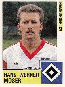 Figurina Hans Werner Moser - German Football Bundesliga 1988-1989 - Panini