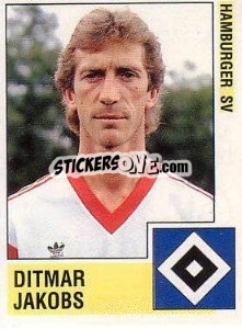 Sticker Dietmar Jakobs - German Football Bundesliga 1988-1989 - Panini