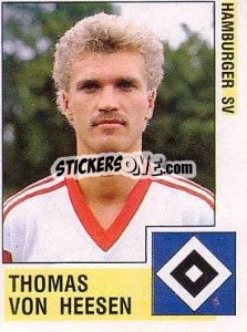 Cromo Thomas von Heesen - German Football Bundesliga 1988-1989 - Panini