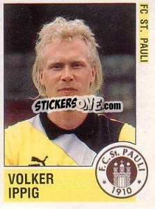Sticker Volker Ippig - German Football Bundesliga 1988-1989 - Panini