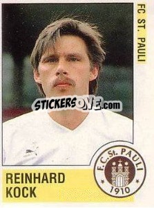Cromo Reinhard Kock - German Football Bundesliga 1988-1989 - Panini