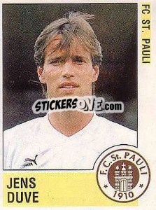 Figurina Jens Duve - German Football Bundesliga 1988-1989 - Panini