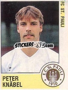 Cromo Peter Knäbel - German Football Bundesliga 1988-1989 - Panini