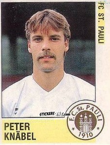 Cromo Peter Knäbel - German Football Bundesliga 1988-1989 - Panini