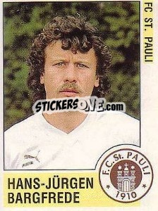 Sticker Hans-Jürgen Bargfrede - German Football Bundesliga 1988-1989 - Panini