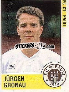 Sticker Jürgen Gronau - German Football Bundesliga 1988-1989 - Panini