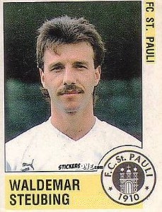 Cromo Waldemar Steubing - German Football Bundesliga 1988-1989 - Panini