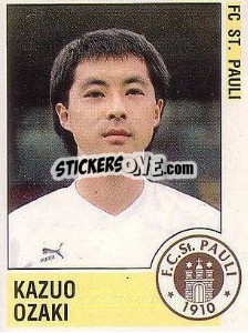Cromo Kazuo Ozaki - German Football Bundesliga 1988-1989 - Panini
