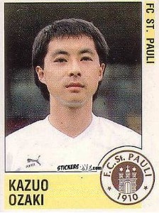 Sticker Kazuo Ozaki - German Football Bundesliga 1988-1989 - Panini