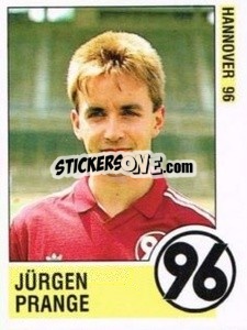 Sticker Jürgen Prange - German Football Bundesliga 1988-1989 - Panini