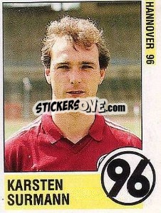 Sticker Karsten Surmann - German Football Bundesliga 1988-1989 - Panini