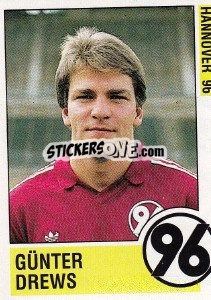 Sticker Gunter Drews - German Football Bundesliga 1988-1989 - Panini