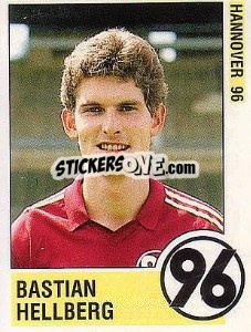 Cromo Bastian Hellberg - German Football Bundesliga 1988-1989 - Panini