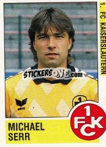 Cromo Michael Serr - German Football Bundesliga 1988-1989 - Panini