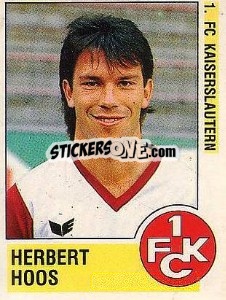 Cromo Herbert Hoos - German Football Bundesliga 1988-1989 - Panini