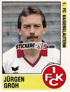 Cromo Jürgen Groh - German Football Bundesliga 1988-1989 - Panini