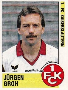 Sticker Jürgen Groh - German Football Bundesliga 1988-1989 - Panini