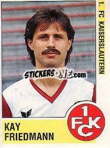 Cromo Kay Friedmann - German Football Bundesliga 1988-1989 - Panini