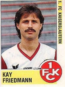 Sticker Kay Friedmann - German Football Bundesliga 1988-1989 - Panini