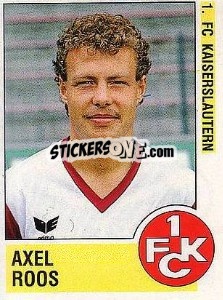 Cromo Axel Roos - German Football Bundesliga 1988-1989 - Panini