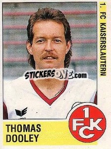 Cromo Thomas Dooley - German Football Bundesliga 1988-1989 - Panini