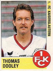 Figurina Thomas Dooley - German Football Bundesliga 1988-1989 - Panini