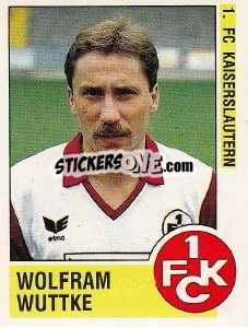 Sticker Wolfram Wuttke - German Football Bundesliga 1988-1989 - Panini