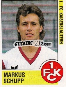 Cromo Markus Schupp - German Football Bundesliga 1988-1989 - Panini