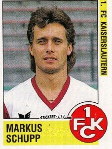 Cromo Markus Schupp - German Football Bundesliga 1988-1989 - Panini