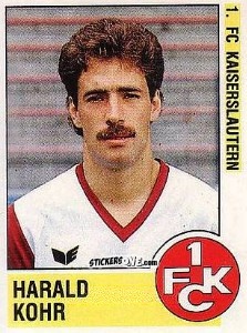 Cromo Harald Kohr - German Football Bundesliga 1988-1989 - Panini