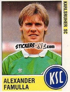 Cromo Alexander Famulla - German Football Bundesliga 1988-1989 - Panini