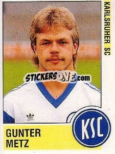 Cromo Gunter Metz - German Football Bundesliga 1988-1989 - Panini
