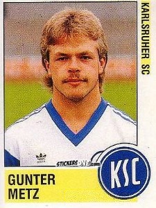 Cromo Gunter Metz - German Football Bundesliga 1988-1989 - Panini