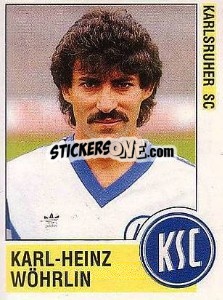 Sticker Karl-Heinz Wöhrlin - German Football Bundesliga 1988-1989 - Panini