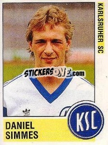 Figurina Daniel Simmes - German Football Bundesliga 1988-1989 - Panini