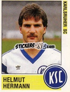 Cromo Helmut Hermann - German Football Bundesliga 1988-1989 - Panini