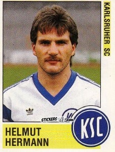 Sticker Helmut Hermann - German Football Bundesliga 1988-1989 - Panini