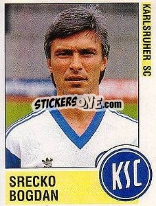 Cromo Srecko Bogdan - German Football Bundesliga 1988-1989 - Panini