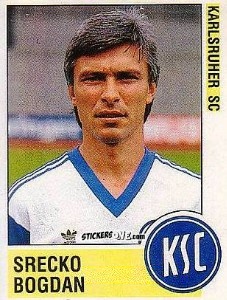 Sticker Srecko Bogdan - German Football Bundesliga 1988-1989 - Panini