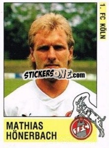 Cromo Mathias Hönerbach - German Football Bundesliga 1988-1989 - Panini