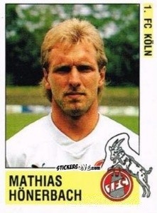 Sticker Mathias Hönerbach - German Football Bundesliga 1988-1989 - Panini